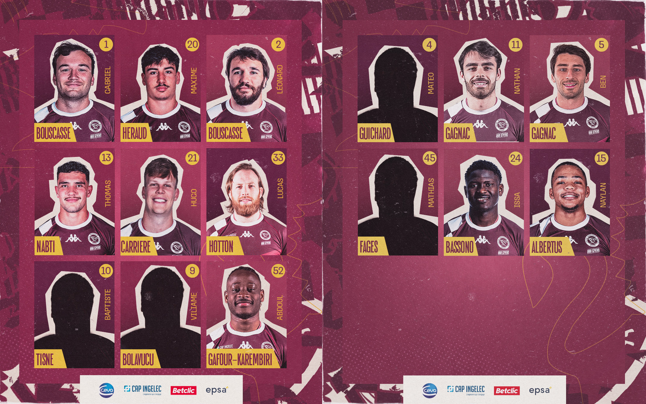 La composition pour le Eaast7s